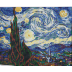 KIT DIAMOND PAINTING NOCHE ESTRELLADA - VAN GOGH 30X40